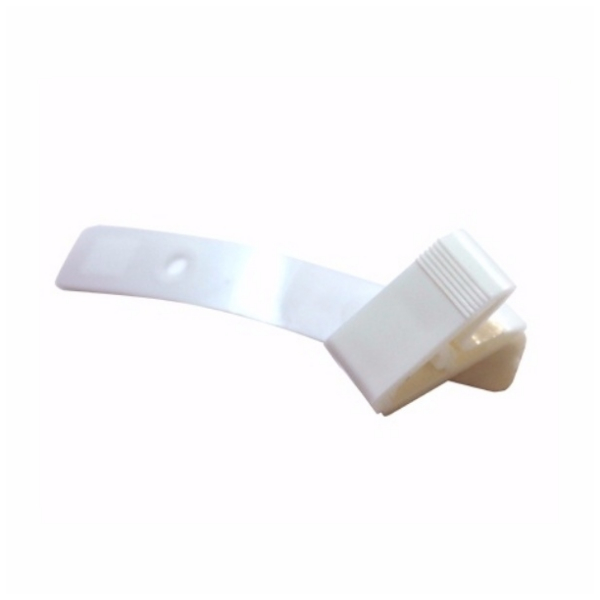 PORTA GAFETE CLIP PLASTICO BLANCO