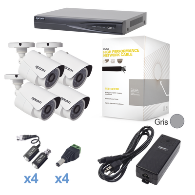 Kit de 4 camaras + DVR EPCOM